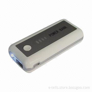 1,500 to 4,400mAh Battery Power Bank with 5V/800mA Input